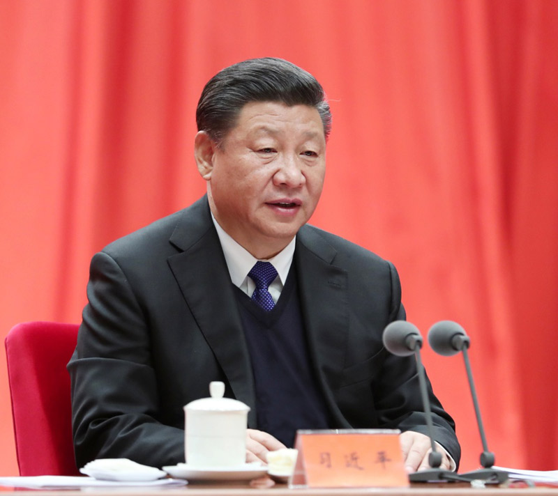 1月11日，中共中央總書記、國家主席、中央軍委主席習(xí)近平在中國共產(chǎn)黨第十九屆中央紀(jì)律檢查委員會(huì)第二次全體會(huì)議上發(fā)表重要講話。