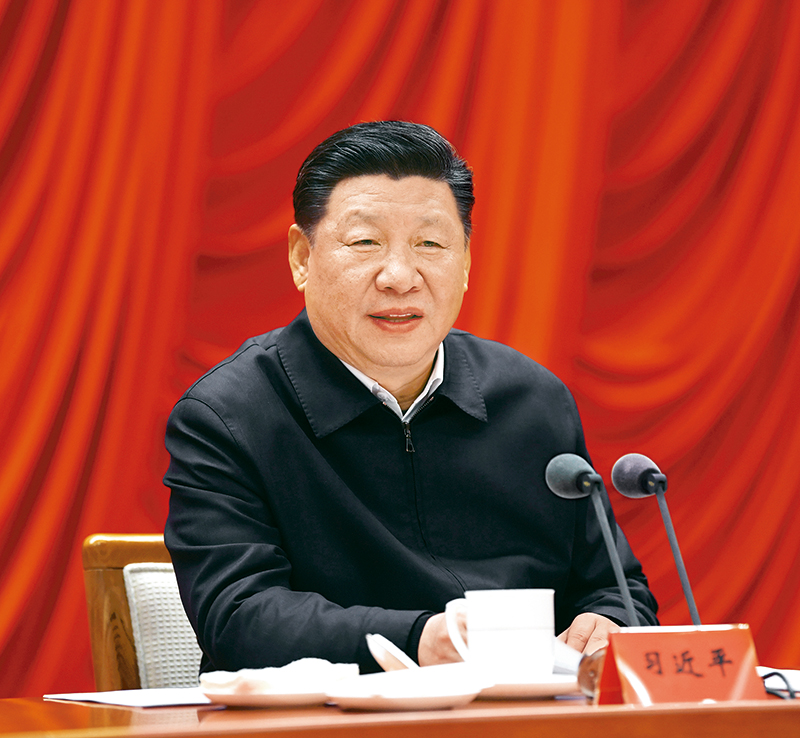 　　2019年1月21日，省部級(jí)主要領(lǐng)導(dǎo)干部堅(jiān)持底線思維著力防范化解重大風(fēng)險(xiǎn)專題研討班在中央黨校開(kāi)班。中共中央總書記、國(guó)家主席、中央軍委主席習(xí)近平在開(kāi)班式上發(fā)表重要講話。 新華社記者 饒愛(ài)民/攝