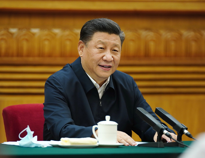 7月21日，中共中央總書記、國家主席、中央軍委主席習(xí)近平在京主持召開企業(yè)家座談會并發(fā)表重要講話。新華社記者 鞠鵬 攝